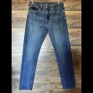 Mens Levis 512 32x31 Slim Fit Tapered Leg Medium Wash Blue Jeans 100% Cotton